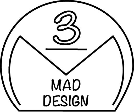 3 MAD Design logo